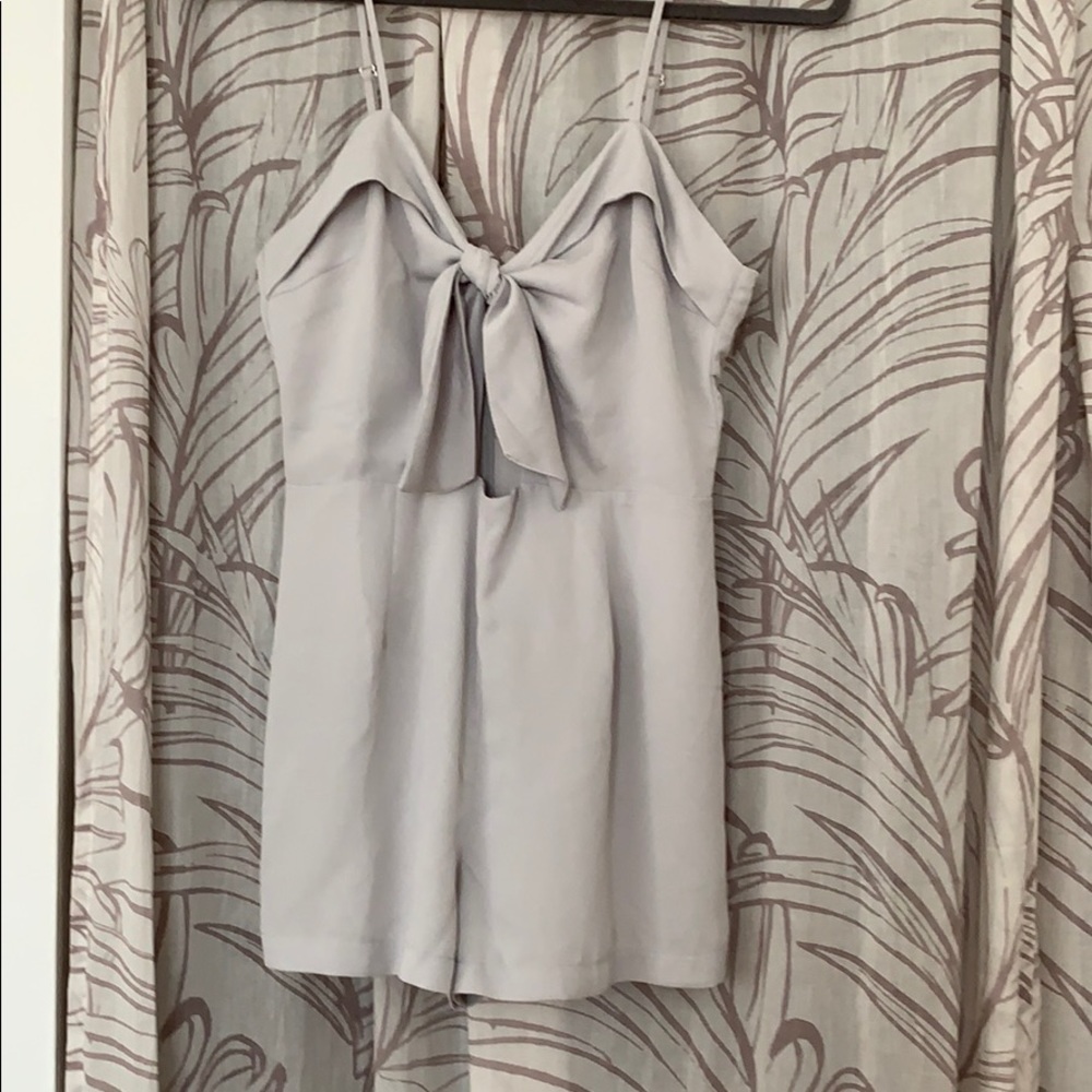 F21 tie front romper